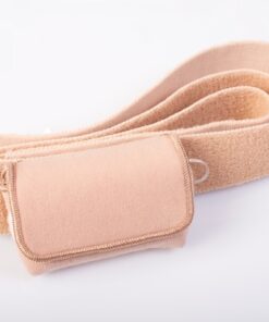 Adjustable insulin pump hip bag with buckle strap