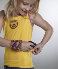 Child wearing Lenny tank top with pump pocket visible