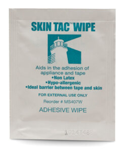 Single-use Skin Tac wipe packet