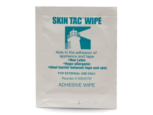 Single-use Skin Tac wipe packet