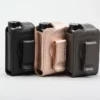 Vertical Myabetic leather flip case with flap closed