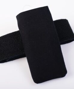 Adjustable hook-and-loop strap of thigh leg pouch