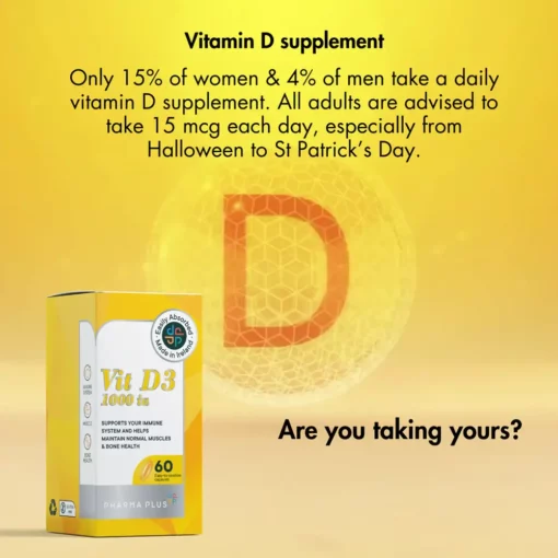 Pharma Plus Vitamin D3 1000 IU - Image 2