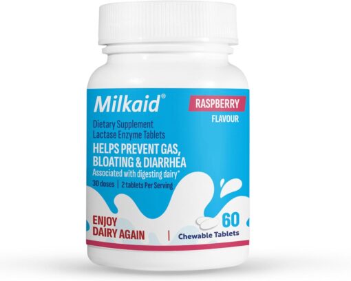 Milkaid Tablets 60 Raspberry